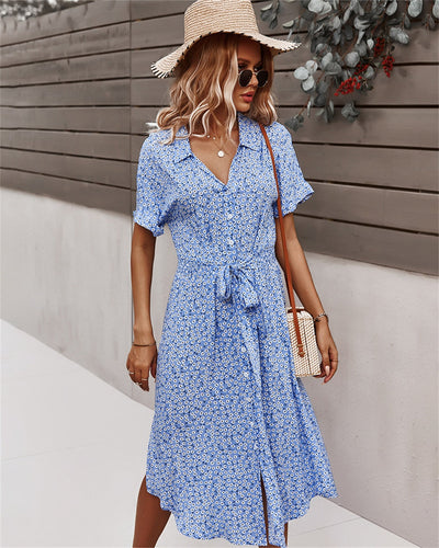 Zavando – Elegantes Sommerkleid mit Bindeband in der Taille