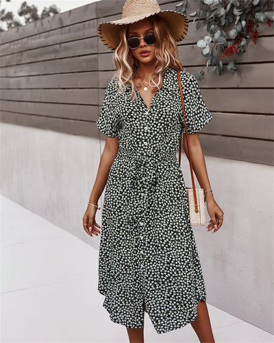Zavando – Elegantes Sommerkleid mit Bindeband in der Taille
