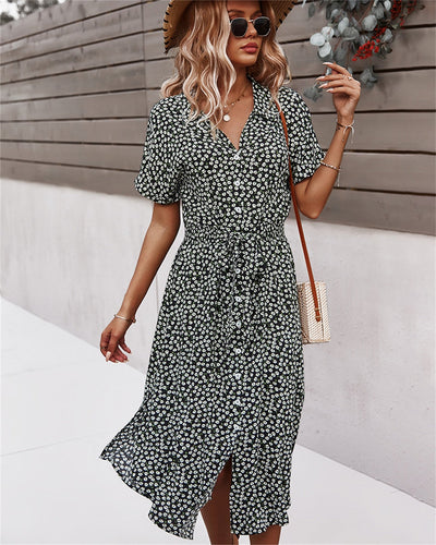 Zavando – Elegantes Sommerkleid mit Bindeband in der Taille