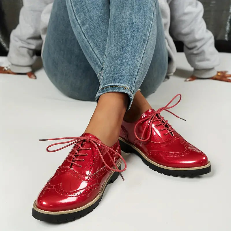 Damenschuhe Im Vintage Stil | Schnürschuhe