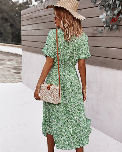Zavando – Elegantes Sommerkleid mit Bindeband in der Taille