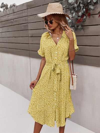 Zavando – Elegantes Sommerkleid mit Bindeband in der Taille