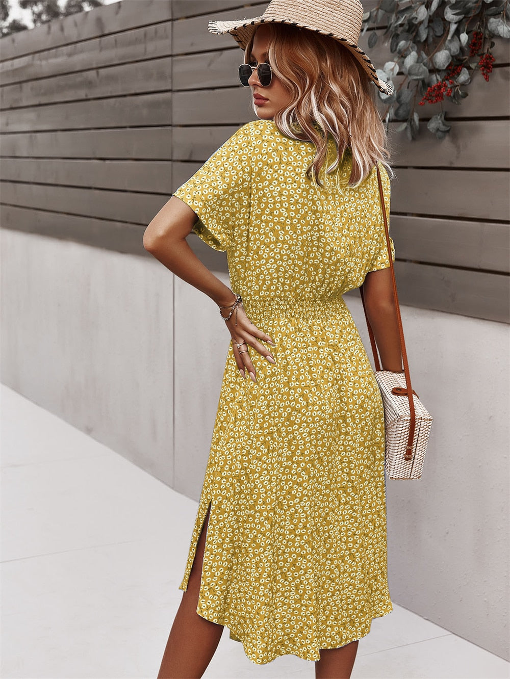 Zavando – Elegantes Sommerkleid mit Bindeband in der Taille