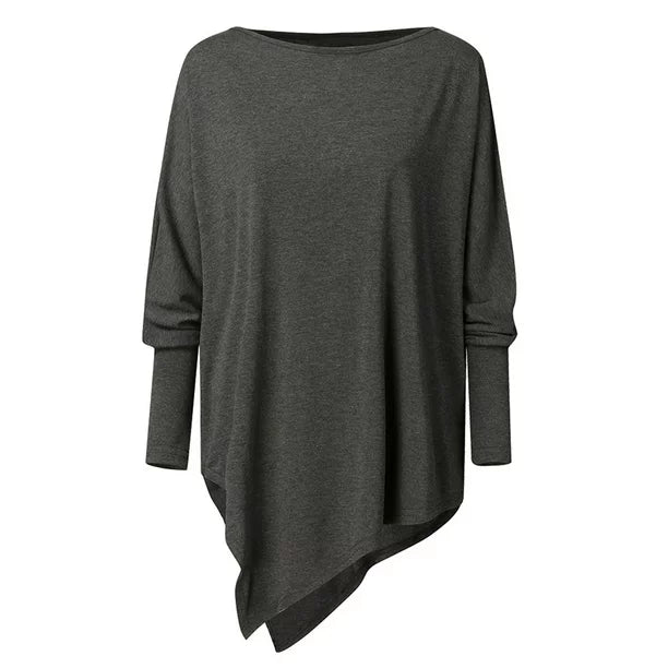 Sommertop Mit U Boot Ausschnitt Für Damen | Asymmetrisch