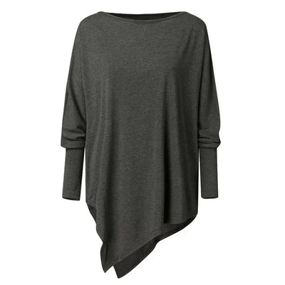 Sommertop Mit U Boot Ausschnitt Für Damen | Asymmetrisch