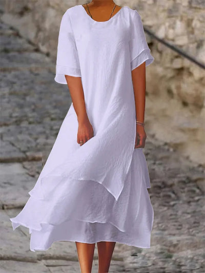 Zavando - Schicke Eleganz Blockschlitzkleid