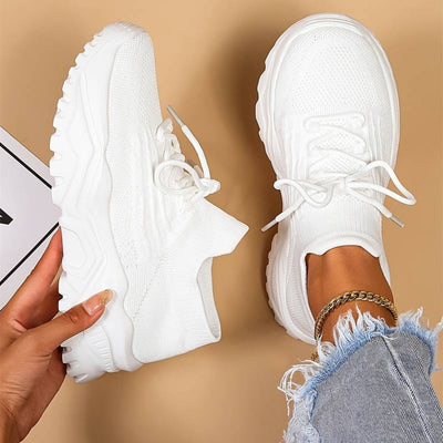 Damen Schnür Lässige Lauf Fitness Schuhe | Sport