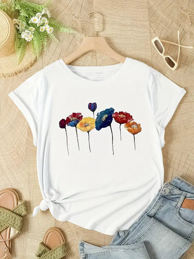 Zavando – T-Shirt mit Blumenmuster