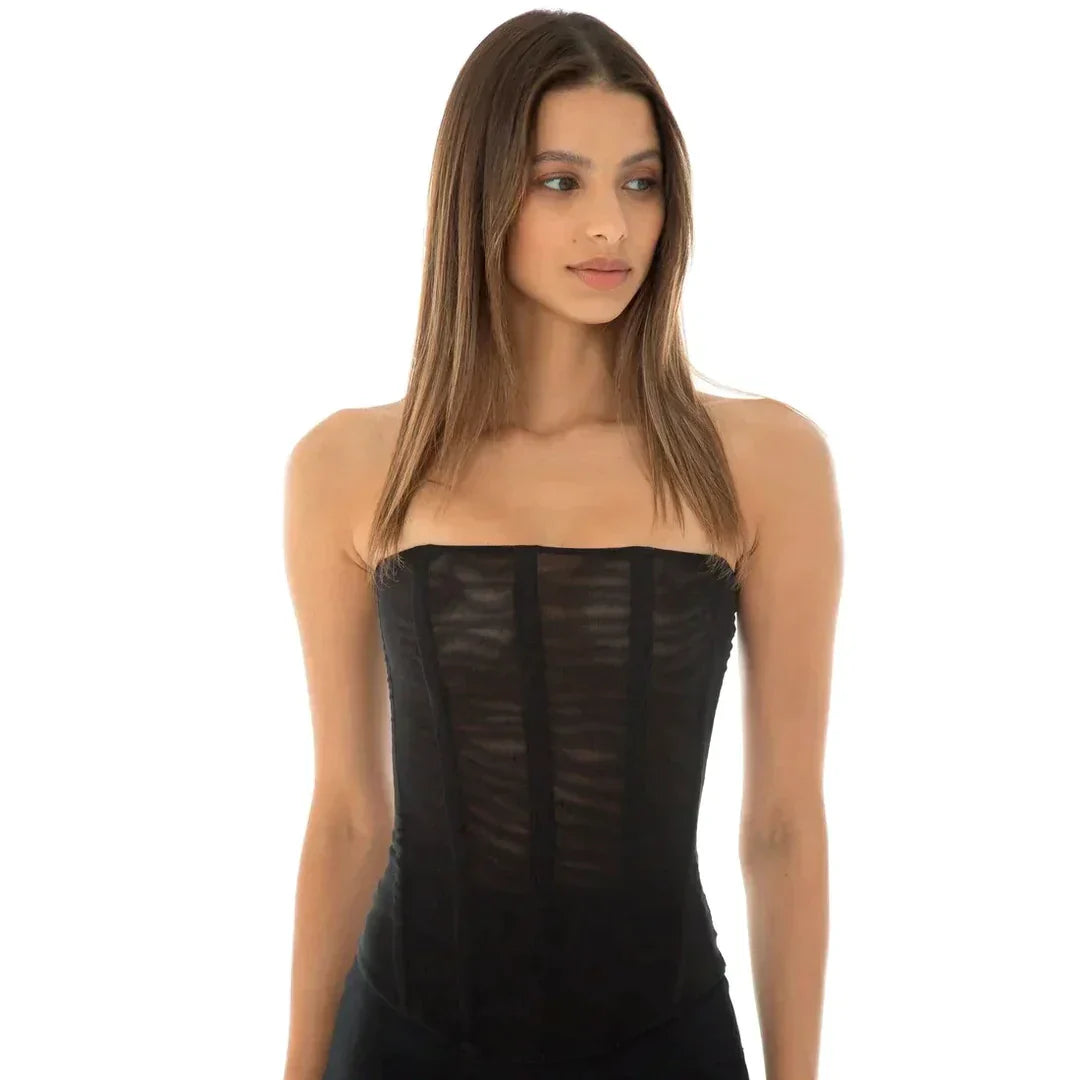 Zavando - Chiffon-Korsett-Top