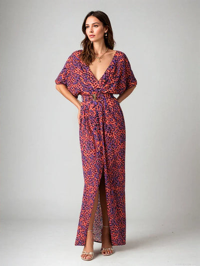 Zavando – Maxikleid mit stilvollem Print