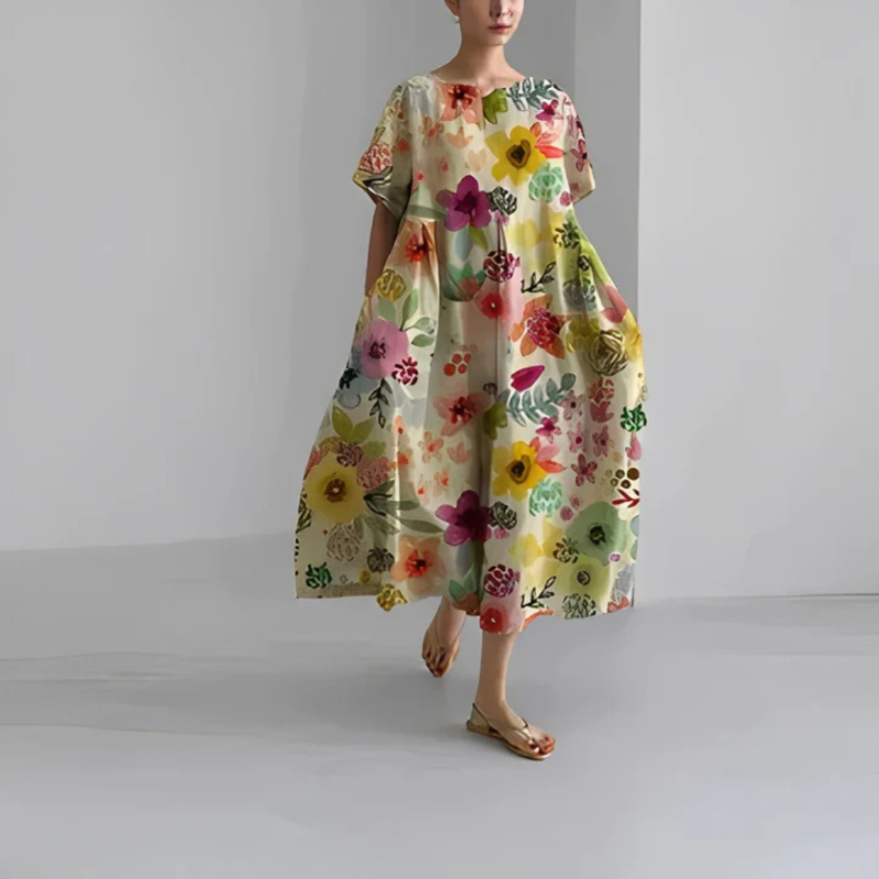 Weiches Boho-Midikleid für Damen | Midi