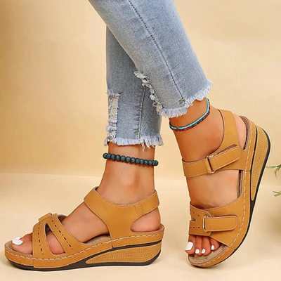 Stilvolle Sandalen Mit Offener Spitze Für Damen | Verstellbarer Riemen