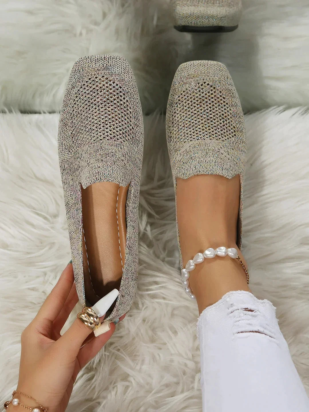 Zavando – Luxus Rutschfeste Ballerinas für Damen mit Atmungsaktiven Komfort