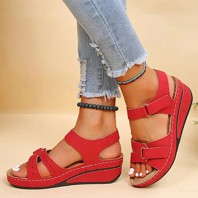 Stilvolle Sandalen Mit Offener Spitze Für Damen | Verstellbarer Riemen