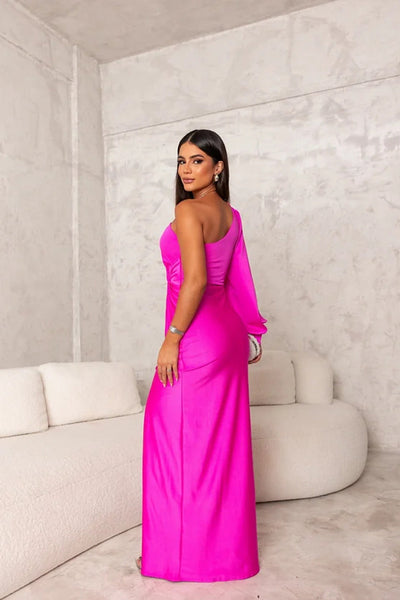 Elegantes Abendkleid Mit Einer Schulter Für Damen