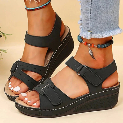 Stilvolle Sandalen Mit Offener Spitze Für Damen | Verstellbarer Riemen