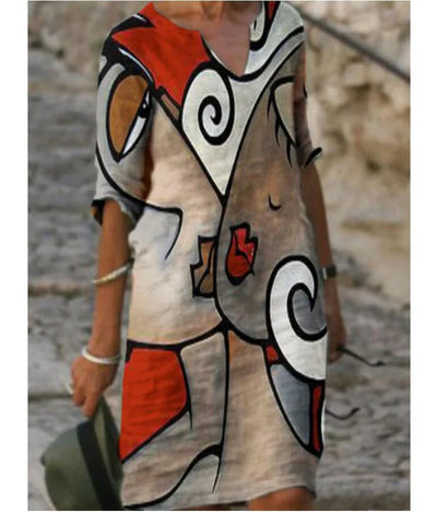 Zavando – Stilvolles Kleid mit Print