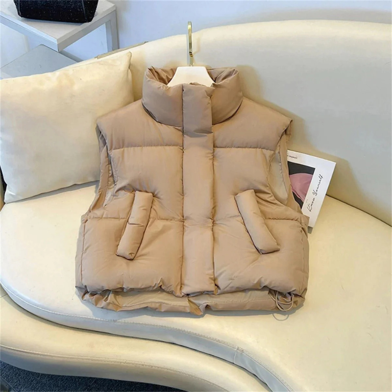 Ärmellose Pufferweste Für Damen | Warm