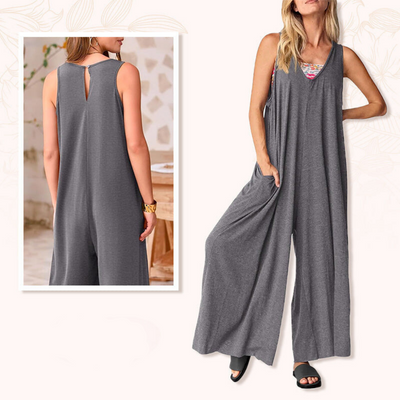 Zavando - Unser klassischer V-Ausschnitt-Jumpsuit