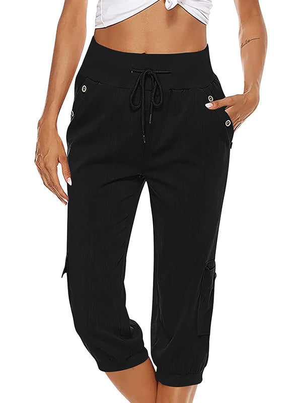 Zavando - Frauen Bequem Lässig Hose