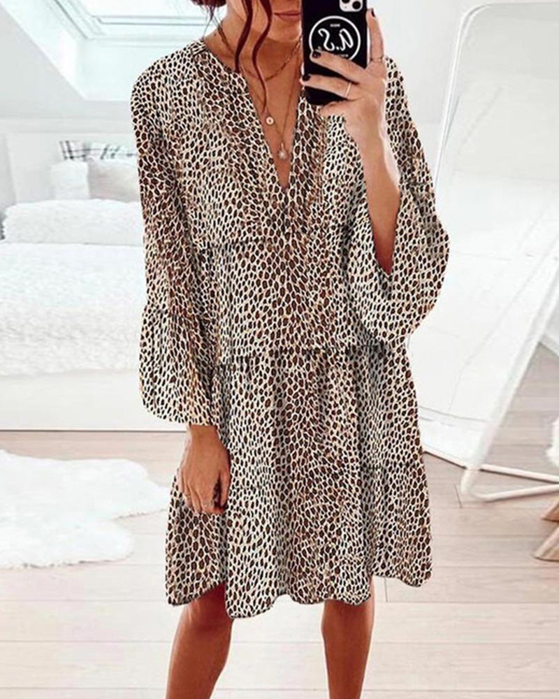 Sommerkleid Mit Leopardenmuster Für Damen | Mini