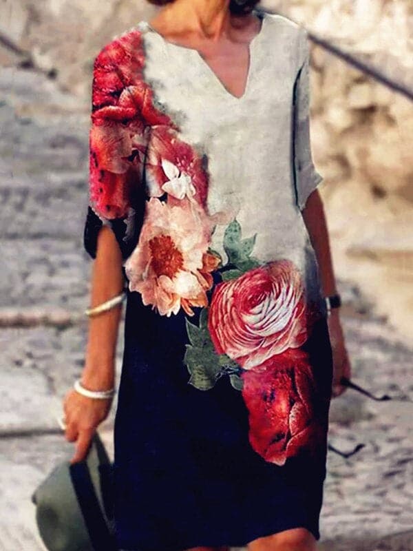Zavando – Stilvolles Kleid mit Print