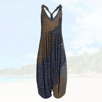 Zavando – Overall mit weitem Bein im Boho-Stil