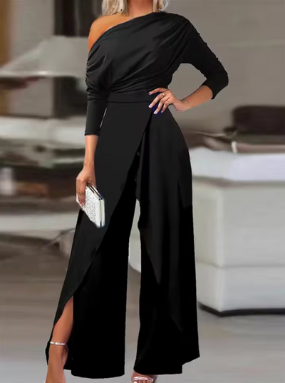 Zavando – Raffinierter schulterfreier Jumpsuit