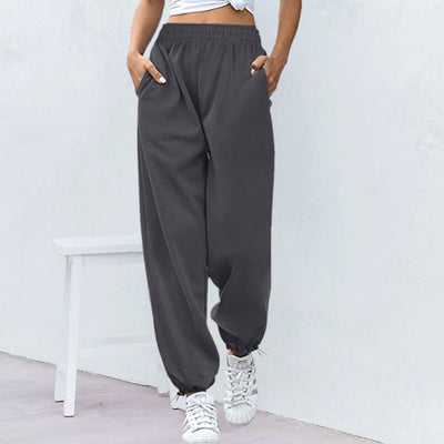 Zavando - Lässige Damen-sporthose Mit Weitem Bein Und Kordelzug