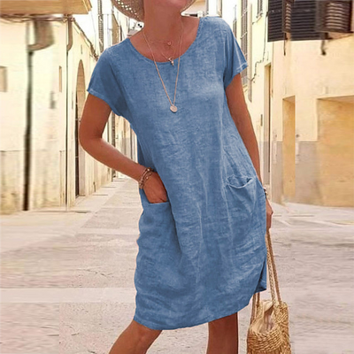 Kurzärmliges Sommerkleid Für Damen | Mini