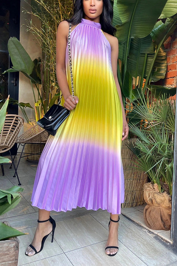☀️ Sonnenverwöhnter Komfort | Fließendes Ärmelloses Sommerkleid ☀️