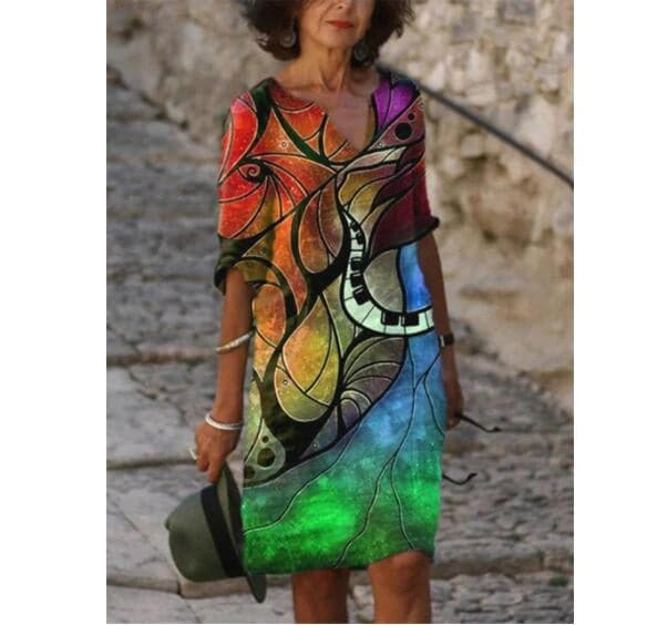 Zavando – Stilvolles Kleid mit Print