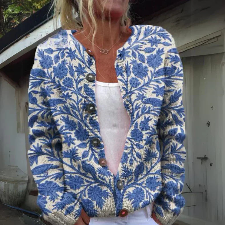 Zavando – Stilvoller Pullover mit Blumenmuster