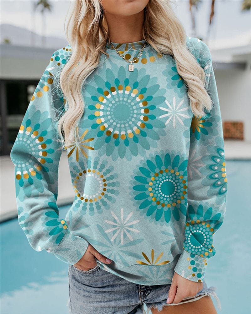 Zavando – Stilvolles Baumwoll-Sweatshirt mit Grafik