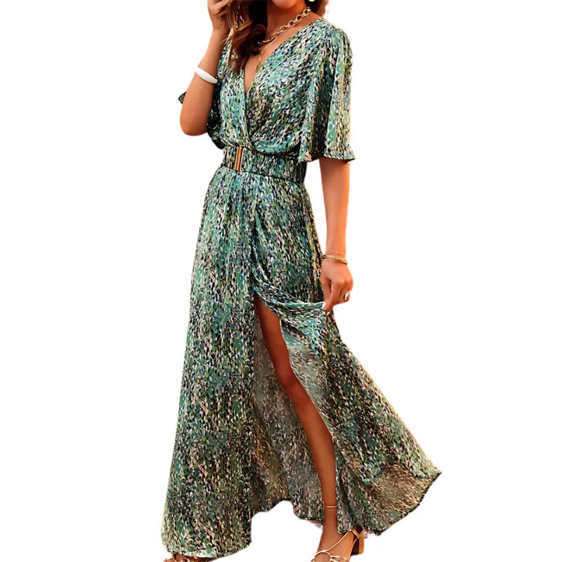 Zavando – Maxikleid mit stilvollem Print