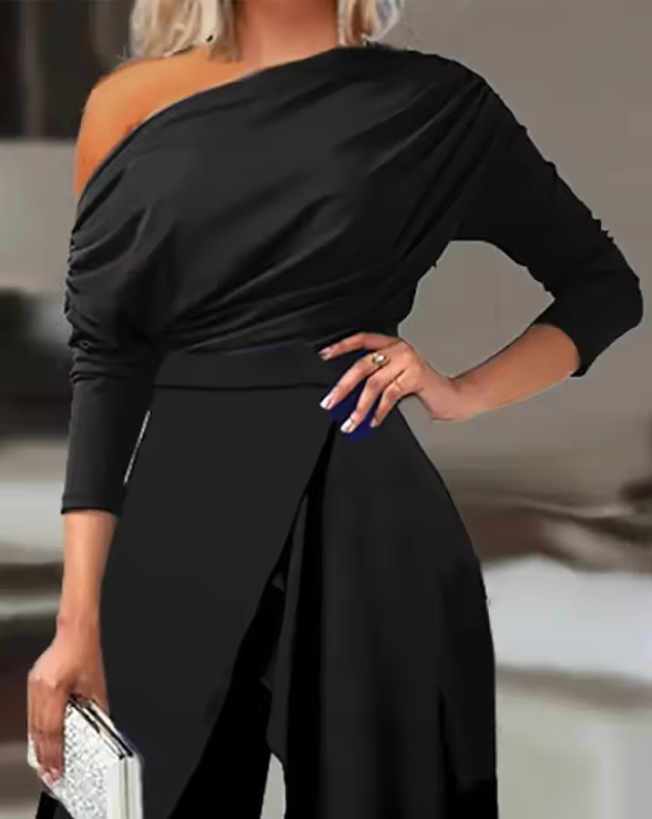 Zavando – Raffinierter schulterfreier Jumpsuit