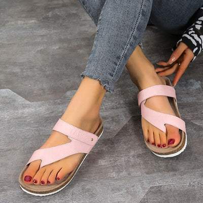 Zavando – Orthopädische Sandalen mit offener Zehenpartie und Korksohle