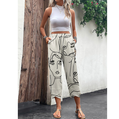 Sommerhose Mit Grafikdruck Für Damen | Kurz