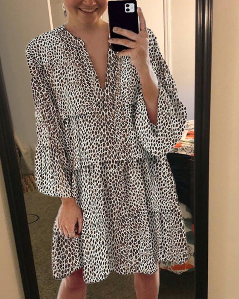 Sommerkleid Mit Leopardenmuster Für Damen | Mini