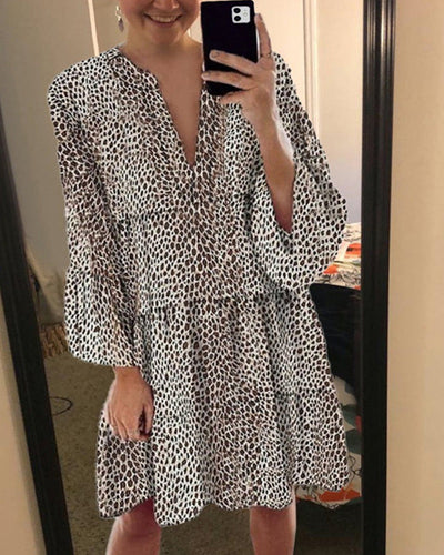 Sommerkleid Mit Leopardenmuster Für Damen | Mini