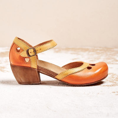 Damen Vintage Schuhe Mit Geschlossener Spitze | Bequem