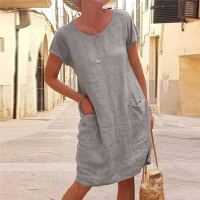 Kurzärmliges Sommerkleid Für Damen | Mini