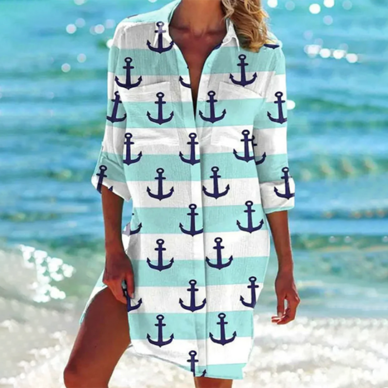 Mehrfarbiges Sommer Strandkleid Für Damen | Mini