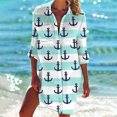 Mehrfarbiges Sommer Strandkleid Für Damen | Mini