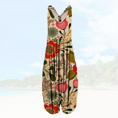 Zavando – Overall mit weitem Bein im Boho-Stil