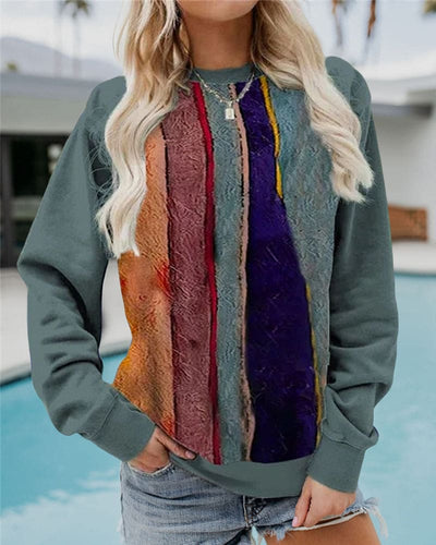 Zavando – Stilvolles Baumwoll-Sweatshirt mit Grafik