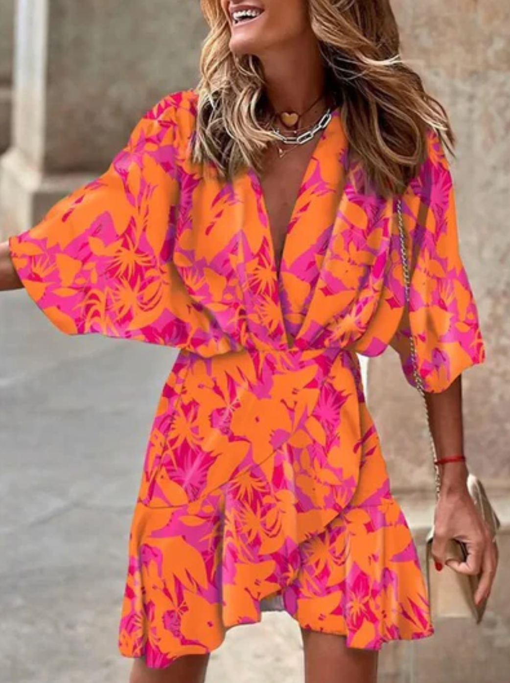 Zavando – Wunderschönes Boho-Wickelkleid