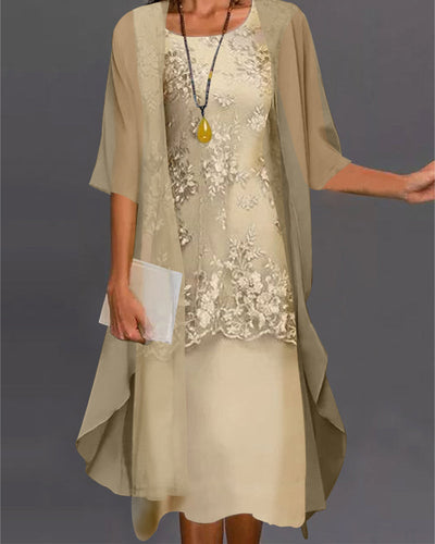 Zweiteiliges Minikleid Mit Blumenmuster Für Damen | Set