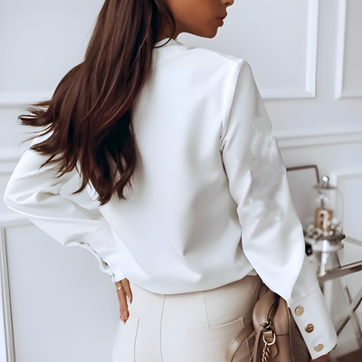 Langärmliges Button Down Hemd Für Damen | Formell