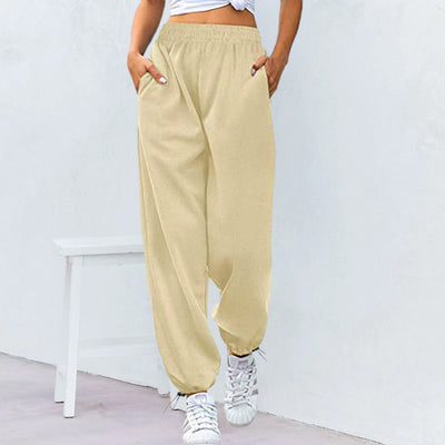 Zavando - Lässige Damen-sporthose Mit Weitem Bein Und Kordelzug